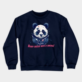 Samurai Panda T-Shirt Design - Unique Tee for Fashionable Gifts Crewneck Sweatshirt